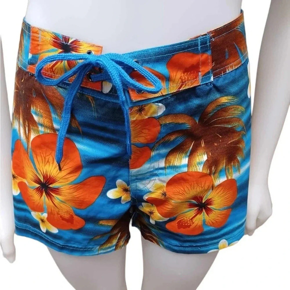 Isabella Tropical Floral Lined Board Shorts Size XL - Picture 2 of 11